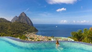 St. Lucia Citizenship by Investment passport poolside view